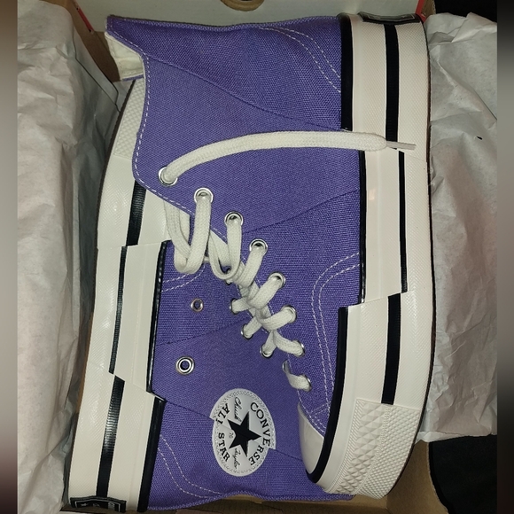 New Violet Chuck 70 Plus High Sneakers - Picture 4 of 10